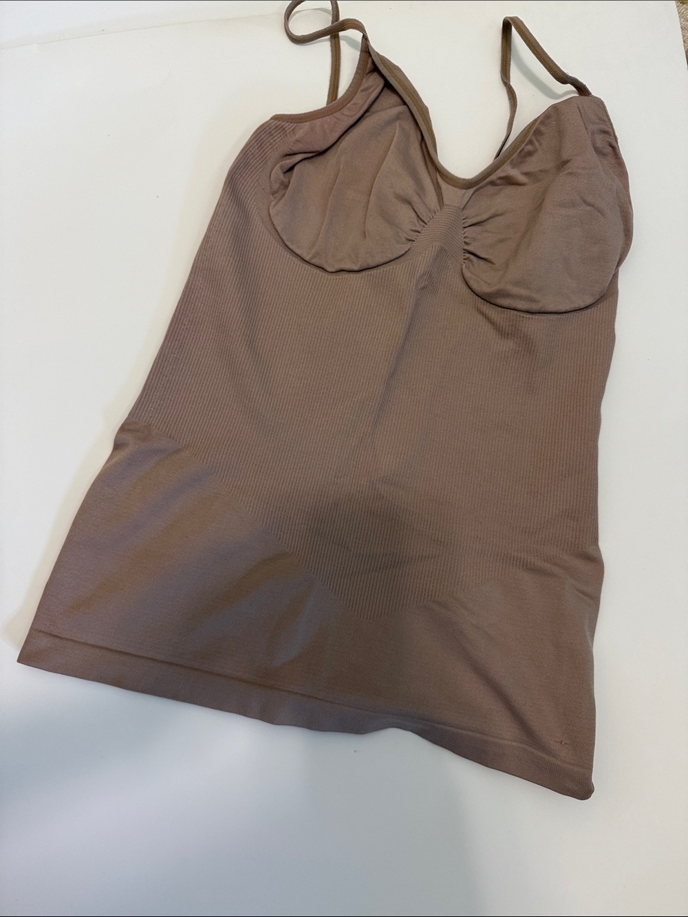 Supportive Seamless Slip Camisole in Taupe